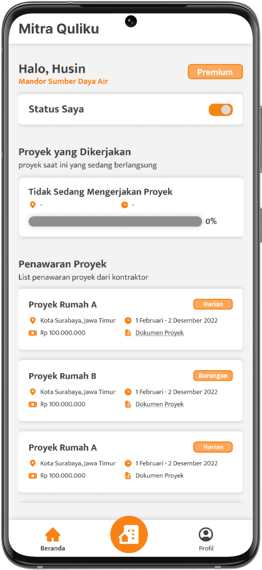 Mitra Quliku Interface