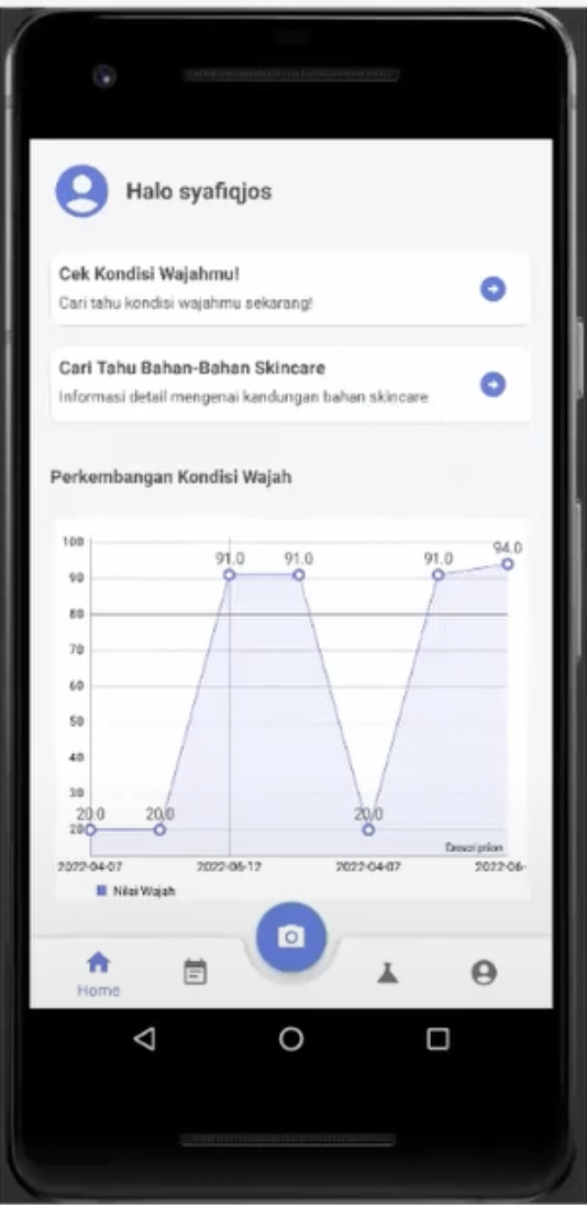 SkinGorithm App Interface 1
